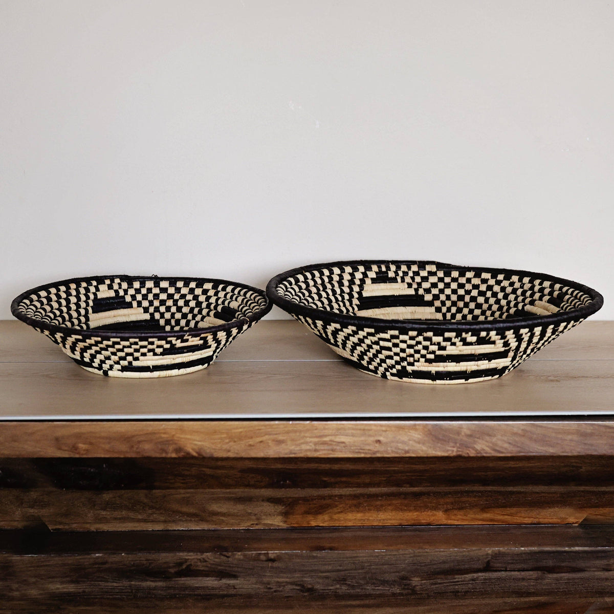 Bukedo and Raffia Bowls - Night Sky