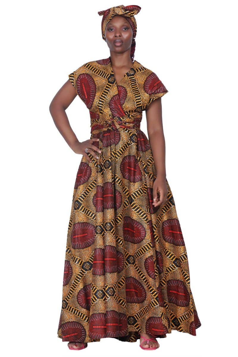 16117-283 African Wax Print Infinite Skirt