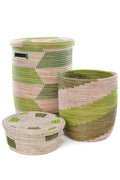 Leafy Green Mixed Basket Set of Three