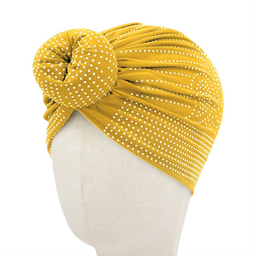 Bling Studded Turban Hair Wrap