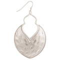 Silver Arabesque Hammered Earrings