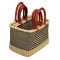 African Bolga Baskets : Navy/Nat. Set of Rectangles(G-145N+)