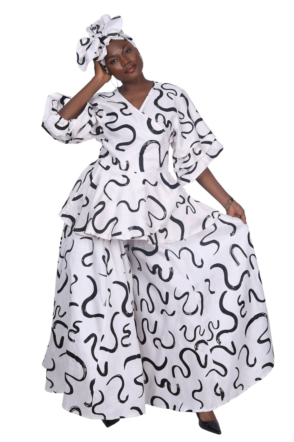 2 Piece Palazzo Set APS-25073-B078