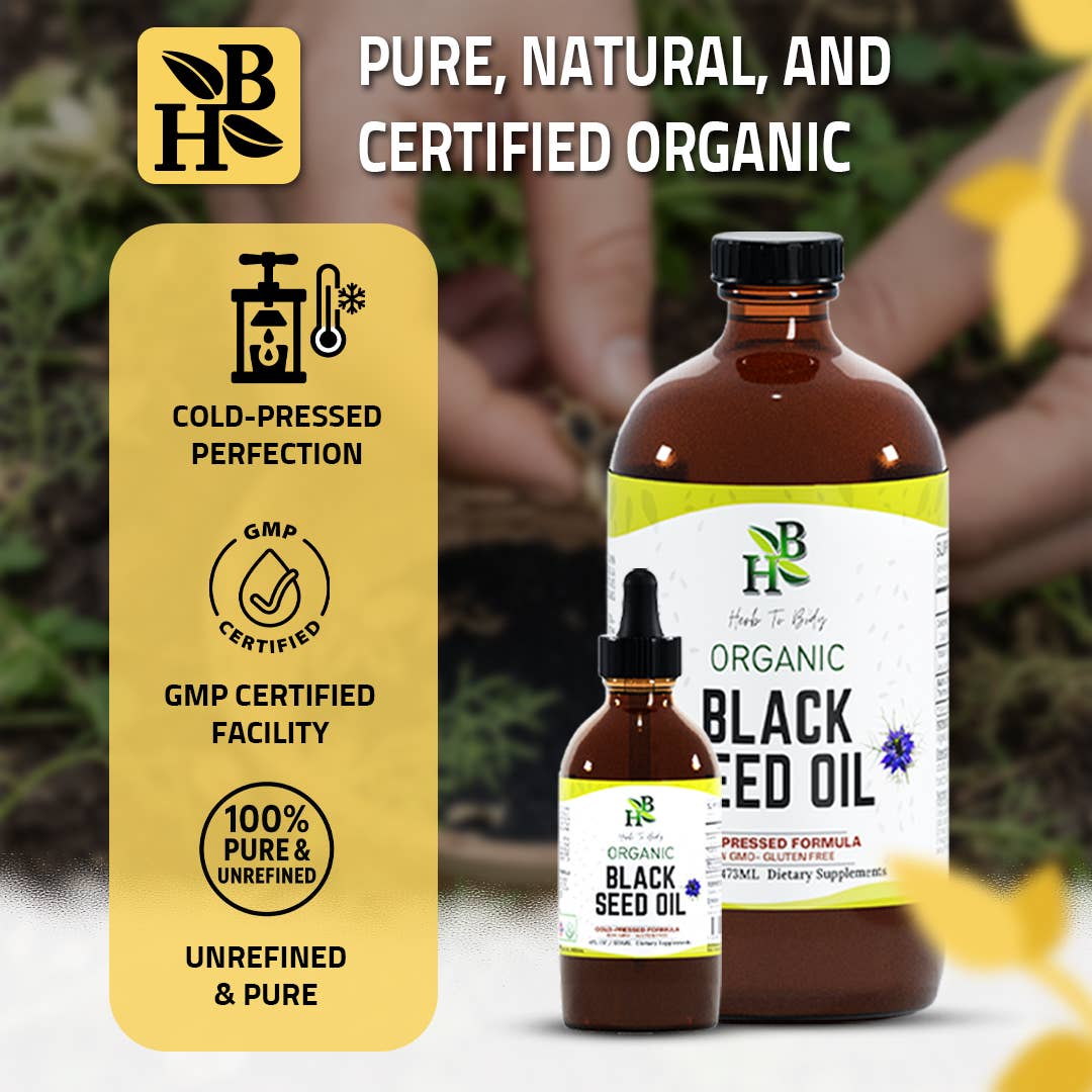 Organic Black Seed Oil (Cold-Pressed)