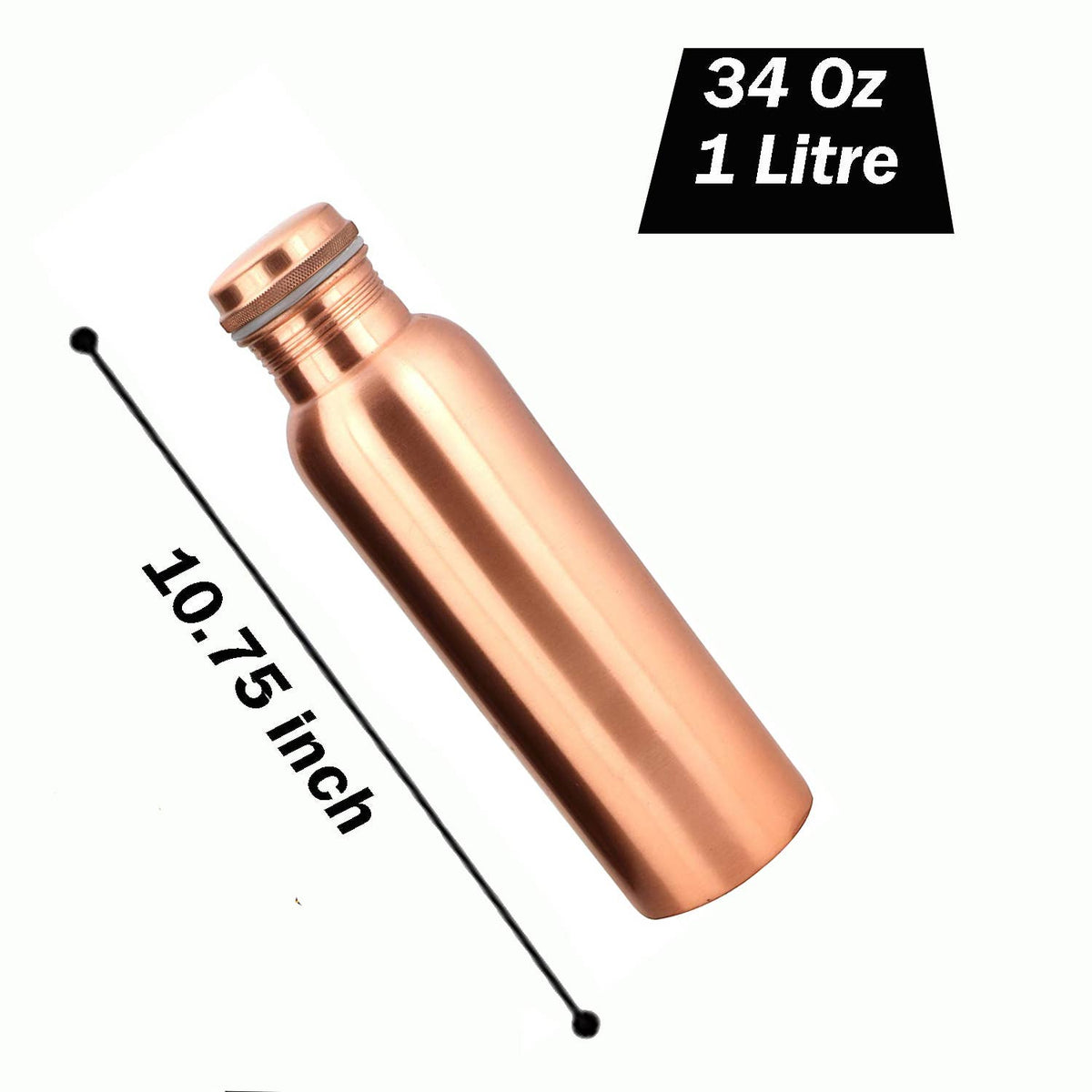 Plain copper bottle (1L)
