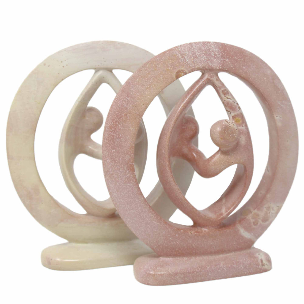 Lover's Embrace Natural Stone Sculpture - 3 SIZES