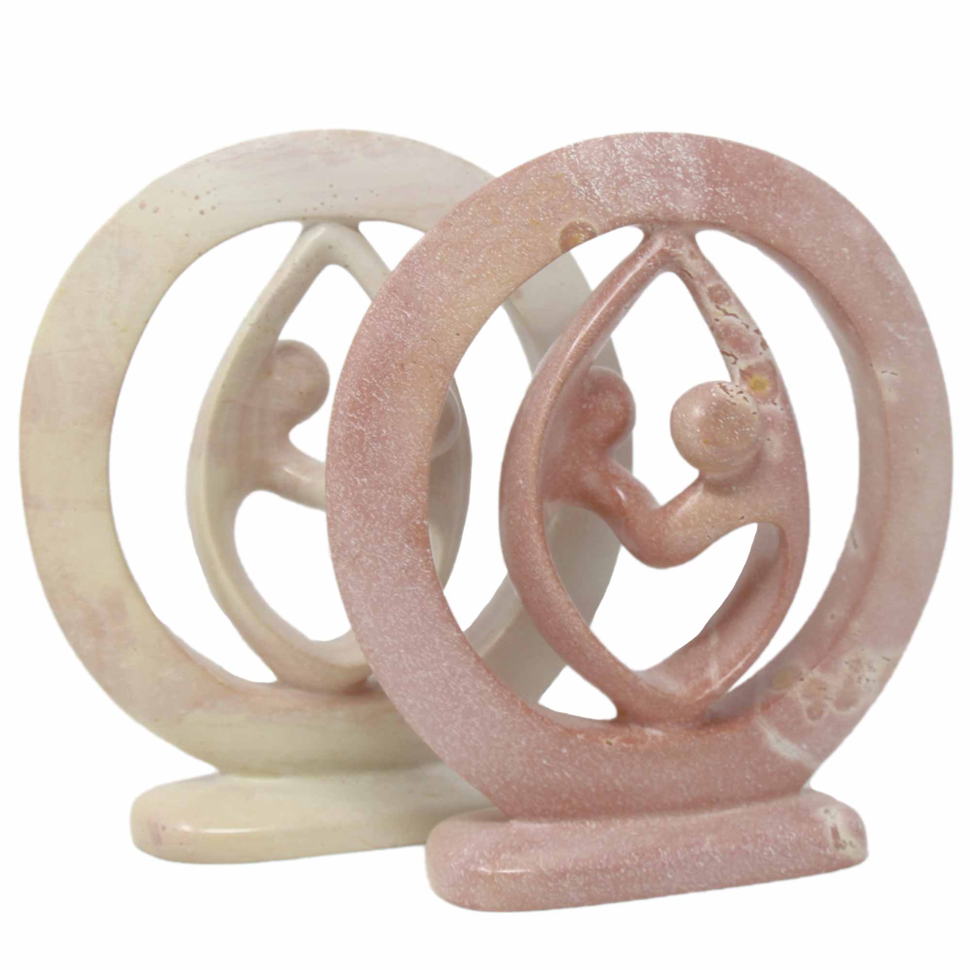 Lover's Embrace Natural Stone Sculpture - 3 SIZES