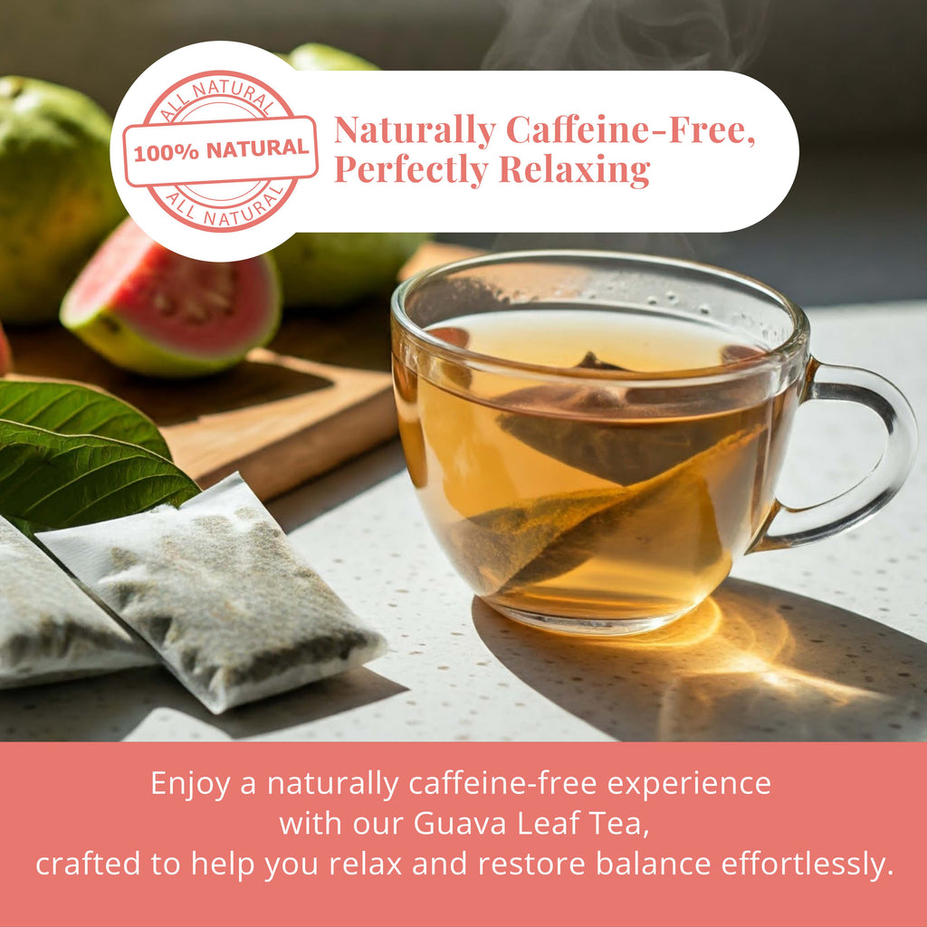 Guava Tea Bags, 50 Bags, Te de Hoja de Guayaba, Herbal Tea