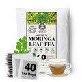 Premium Moringa 40 Tea Bags,  100% Pure Moringa Leaves