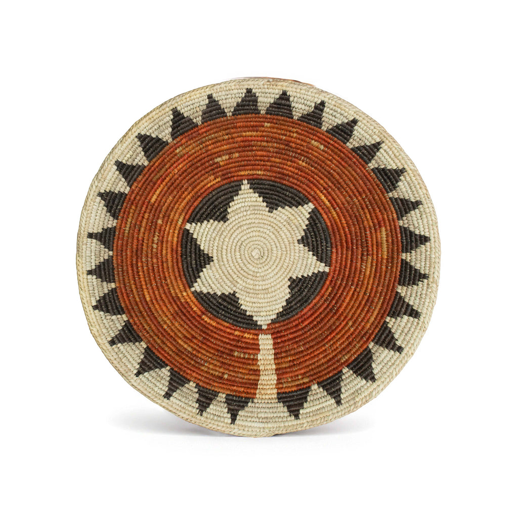 14" Handwoven Broad Band Star Bowl for Wall Basket Decor