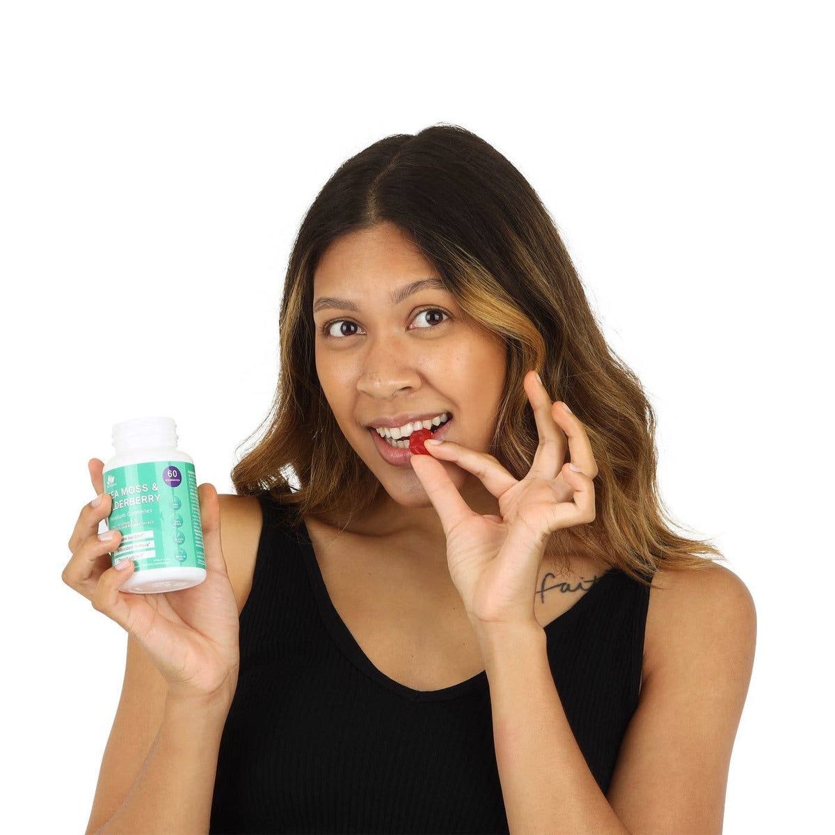 Sea Moss Elderberry Gummies Vitamin C D + Zinc Bio Vitalica