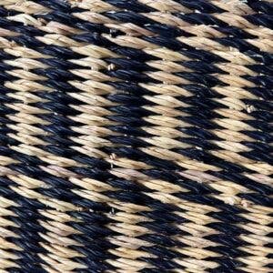 African Bolga Baskets : Navy/Nat. Set of Rectangles(G-145N+)