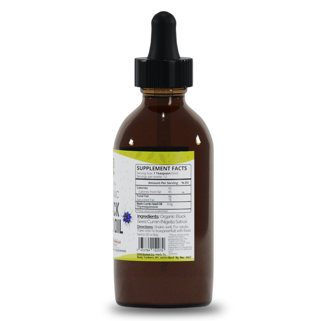 Organic Black Seed Oil (Cold-Pressed)
