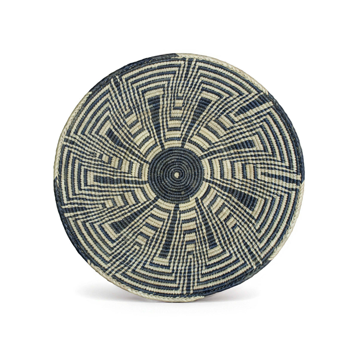 14" Handwoven Squash Blossom Bowl Basket
