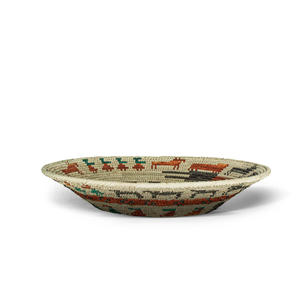 14" Handwoven Park Story Bowl for Wall Basket Decor
