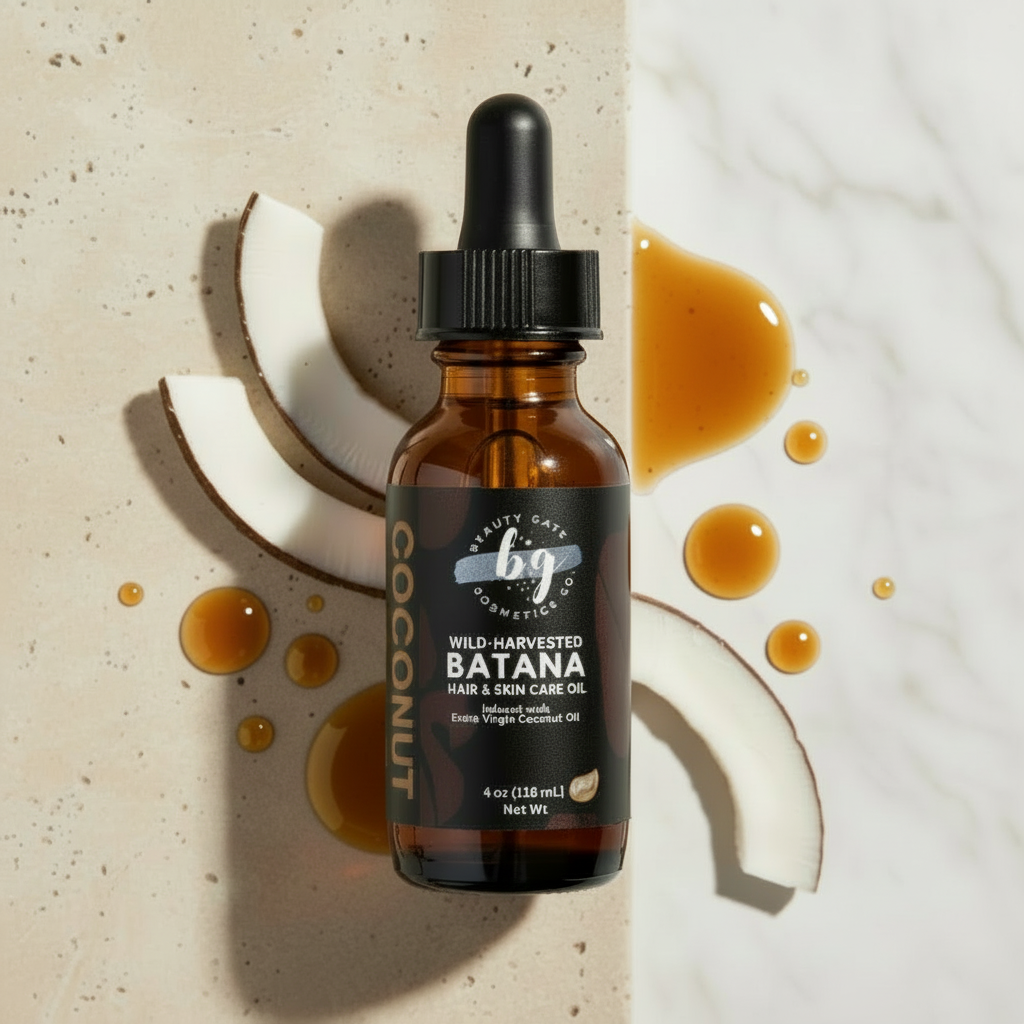 Coconut & Batana Oil Hair Serum – Lightweight Frizz Control