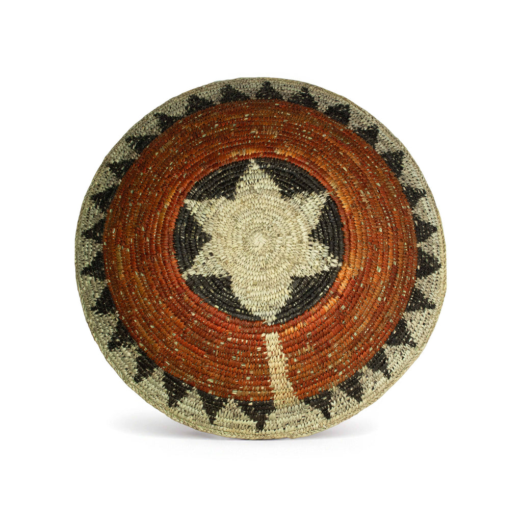 14" Handwoven Broad Band Star Bowl for Wall Basket Decor