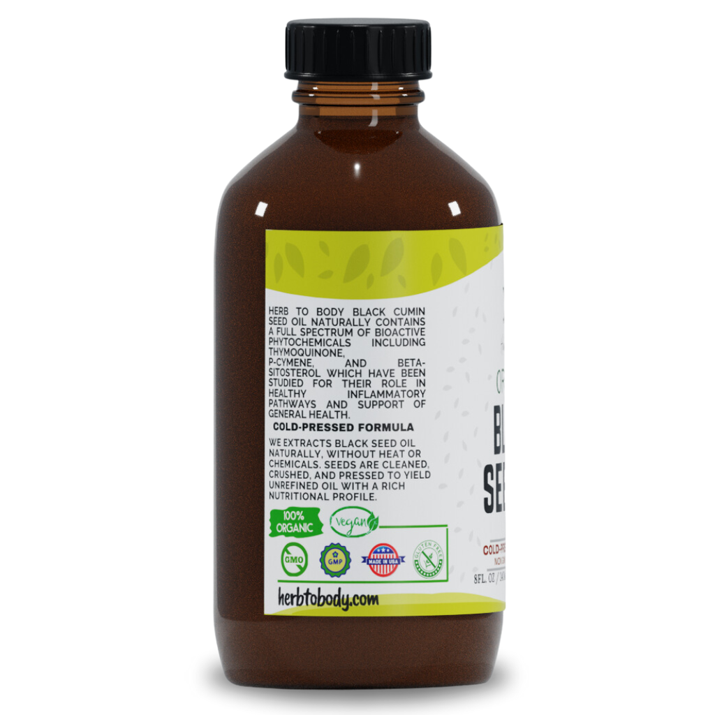 Organic Black Seed Oil (Cold-Pressed)