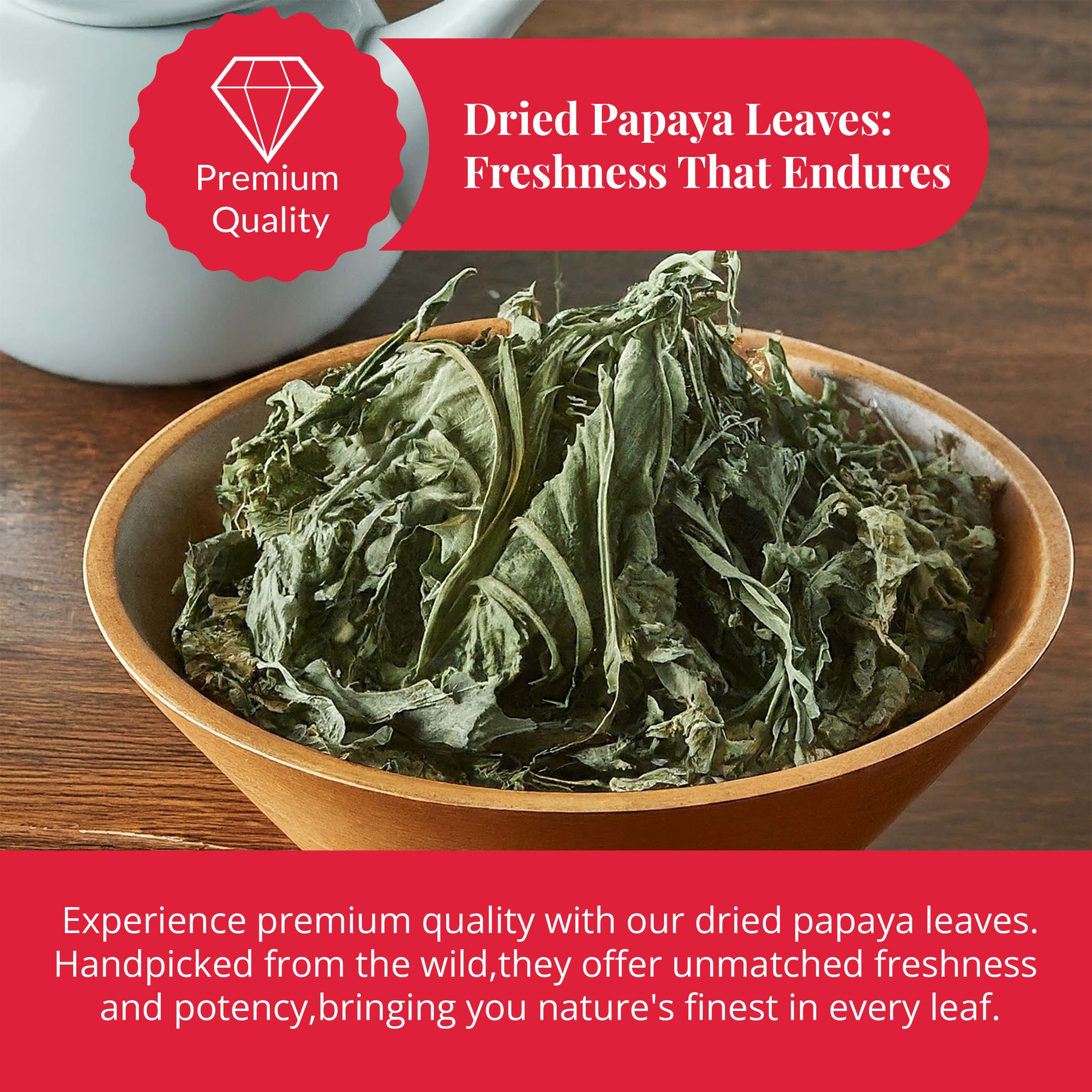 Dried Papaya Leaves, Papaya Leaf Tea 75g , Herbal Tea
