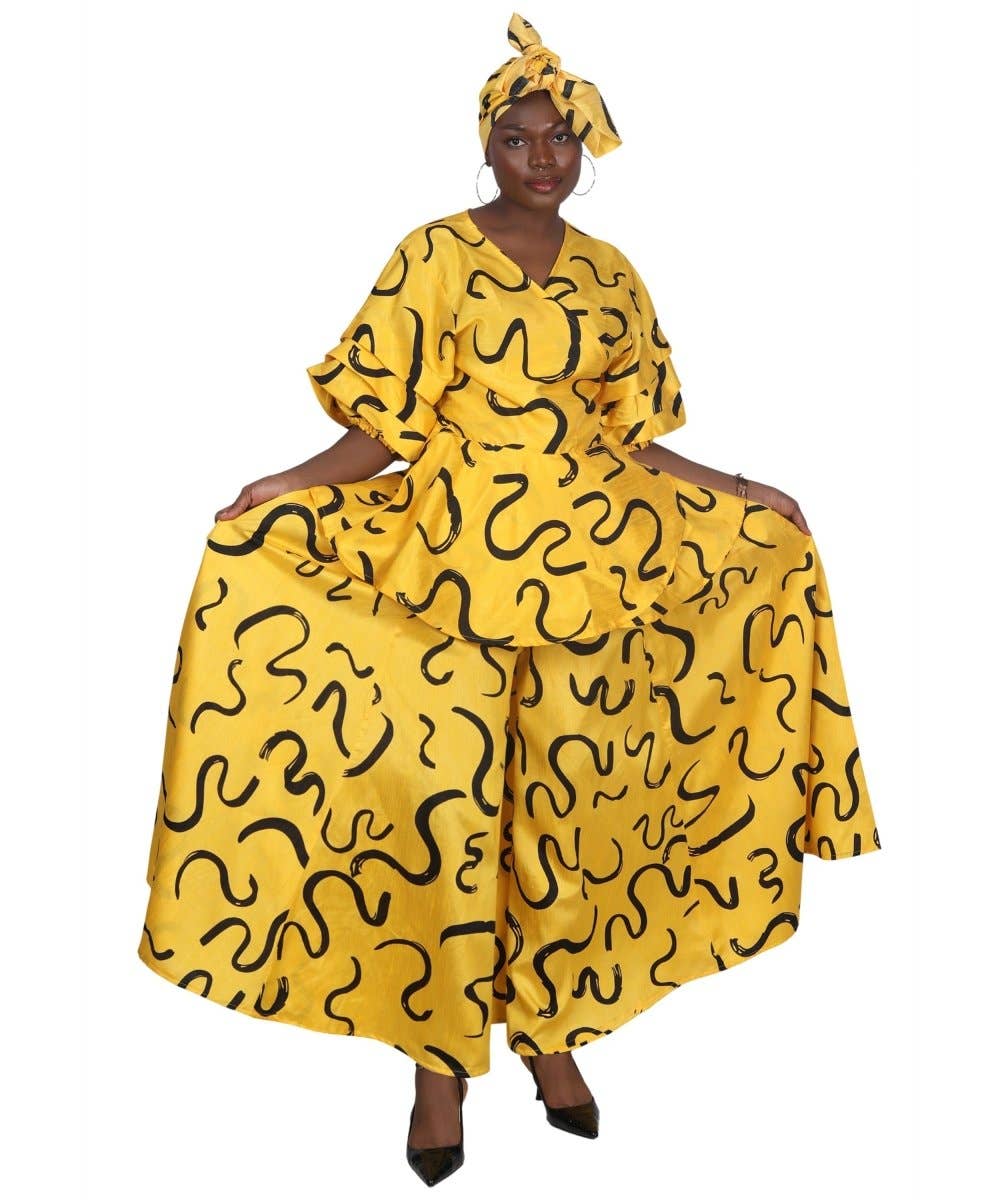 2 Piece Palazzo Set APS-25073-B078