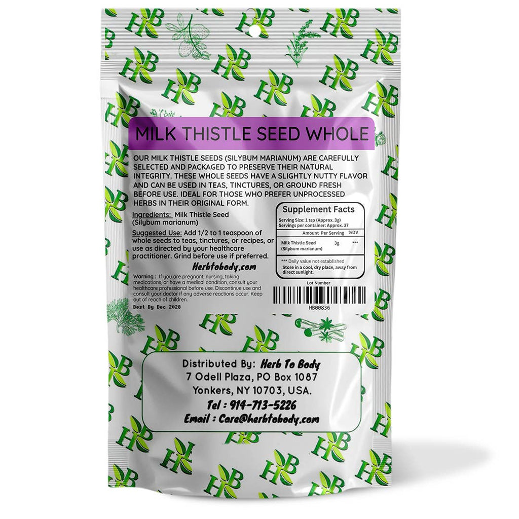 Milk Thistle Seed Whole - 4oz