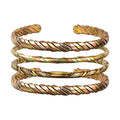 Adjustable Bracelet 3 Metal Twist Thin (Pack of 4)