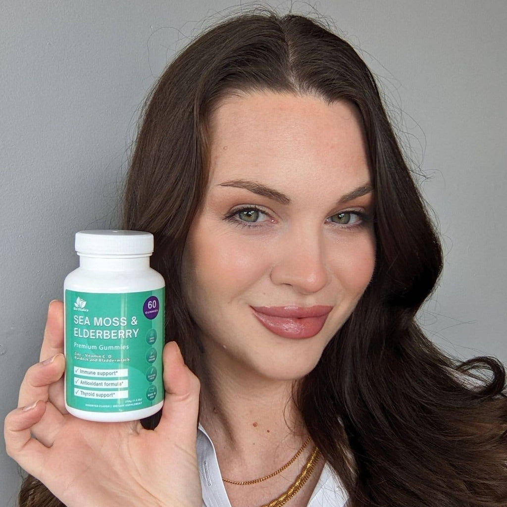 Sea Moss Elderberry Gummies Vitamin C D + Zinc Bio Vitalica