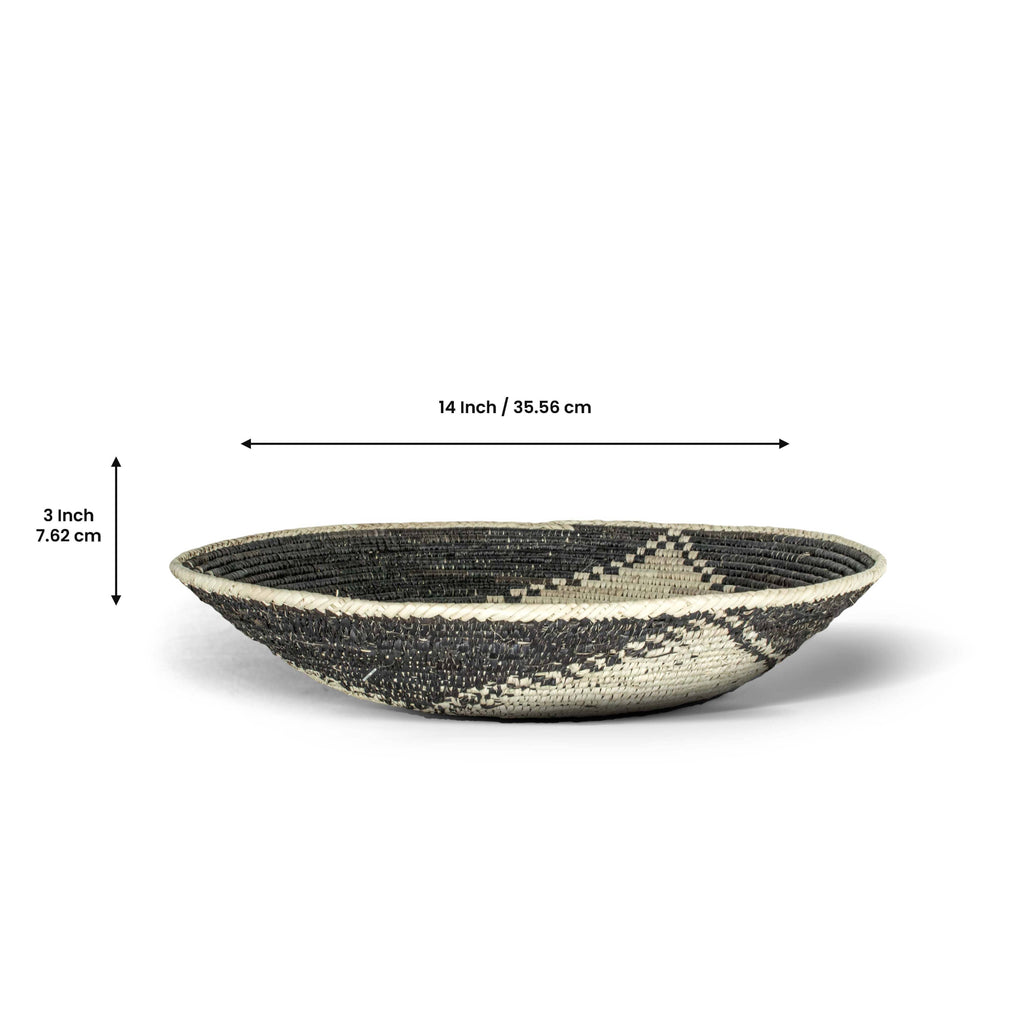 14" Handwoven Journey Bowl for Wall Basket Decor