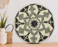 14" Handwoven Zulu Bowl for Wall Basket Decor