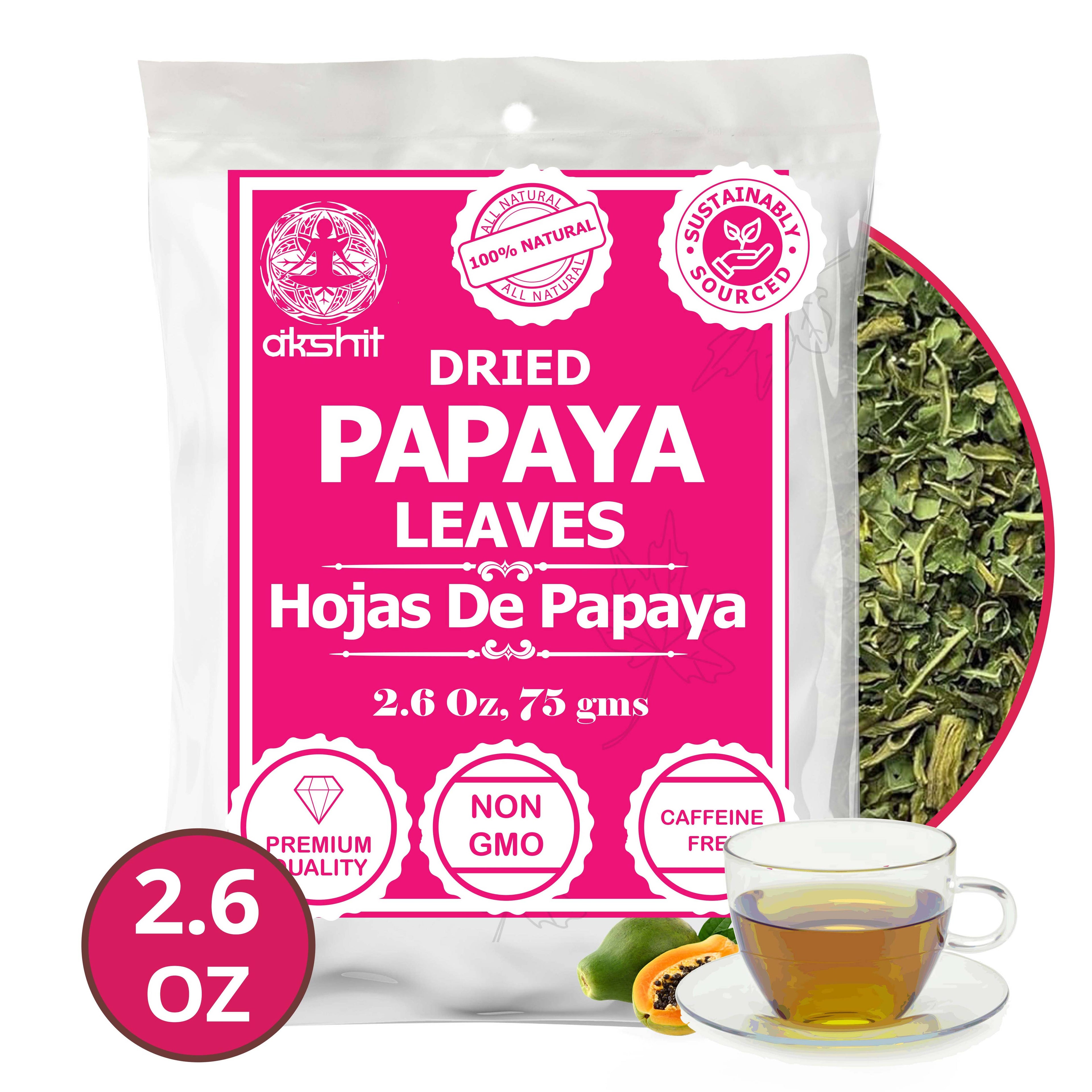 Dried Papaya Leaves, Papaya Leaf Tea 75g , Herbal Tea