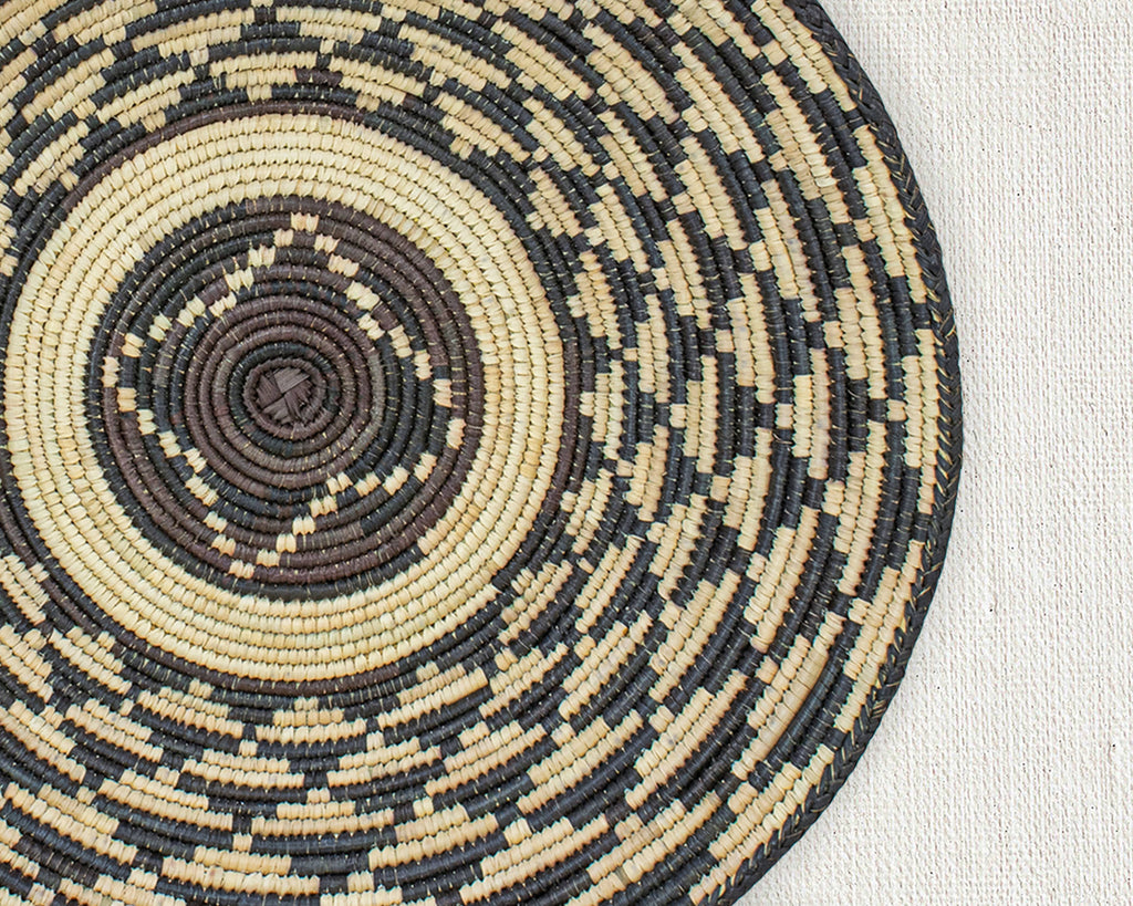 14" Handwoven Chopper Maze Bowl for Wall Basket Decor