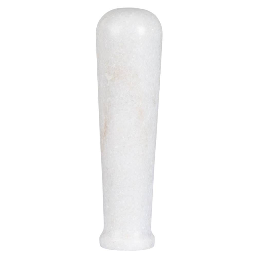 SMOOTH WHITE MARBLE MORTAR & PESTLE