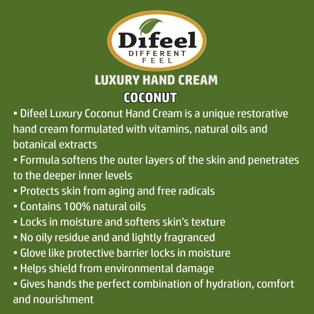 Luxury Moisturizing Hand Cream - Coconut Oil 1.4 oz.
