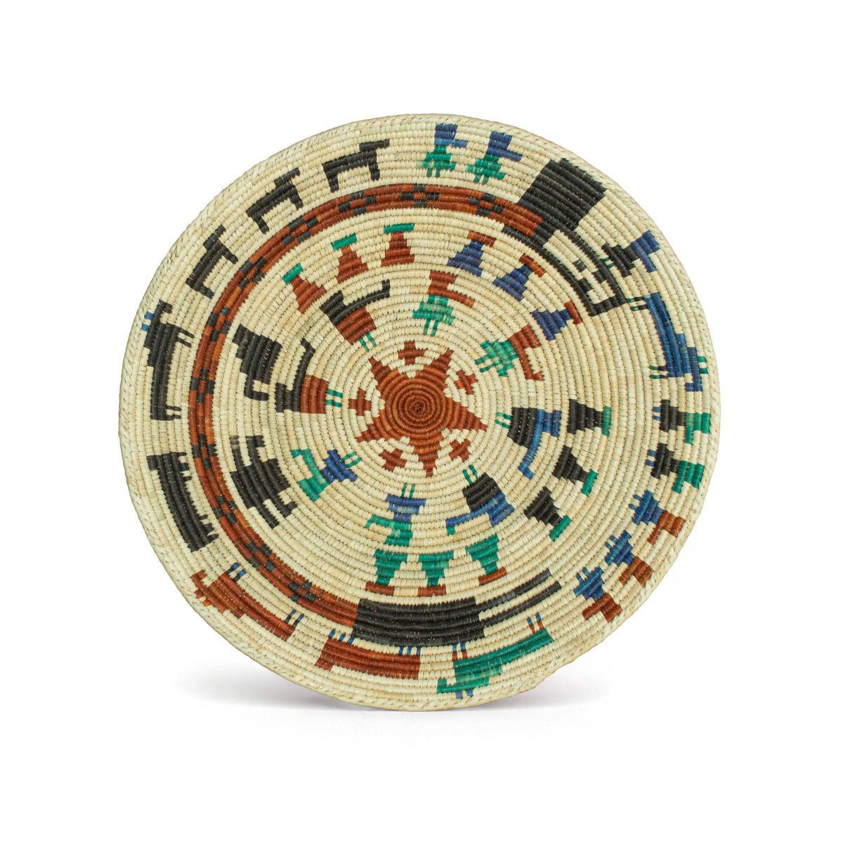 14" Handwoven Park Story Bowl for Wall Basket Decor
