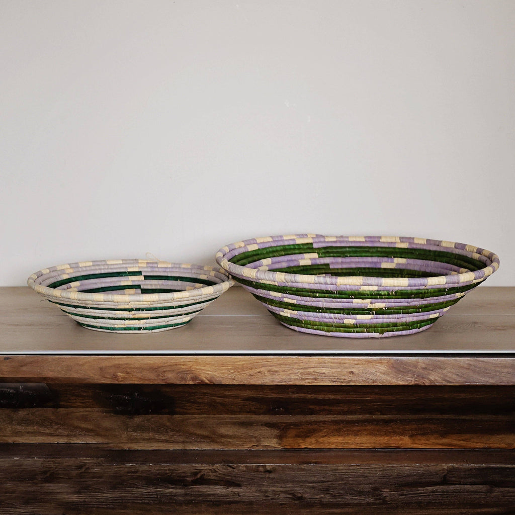 Bukedo and Raffia Bowls - Lavender Meadow