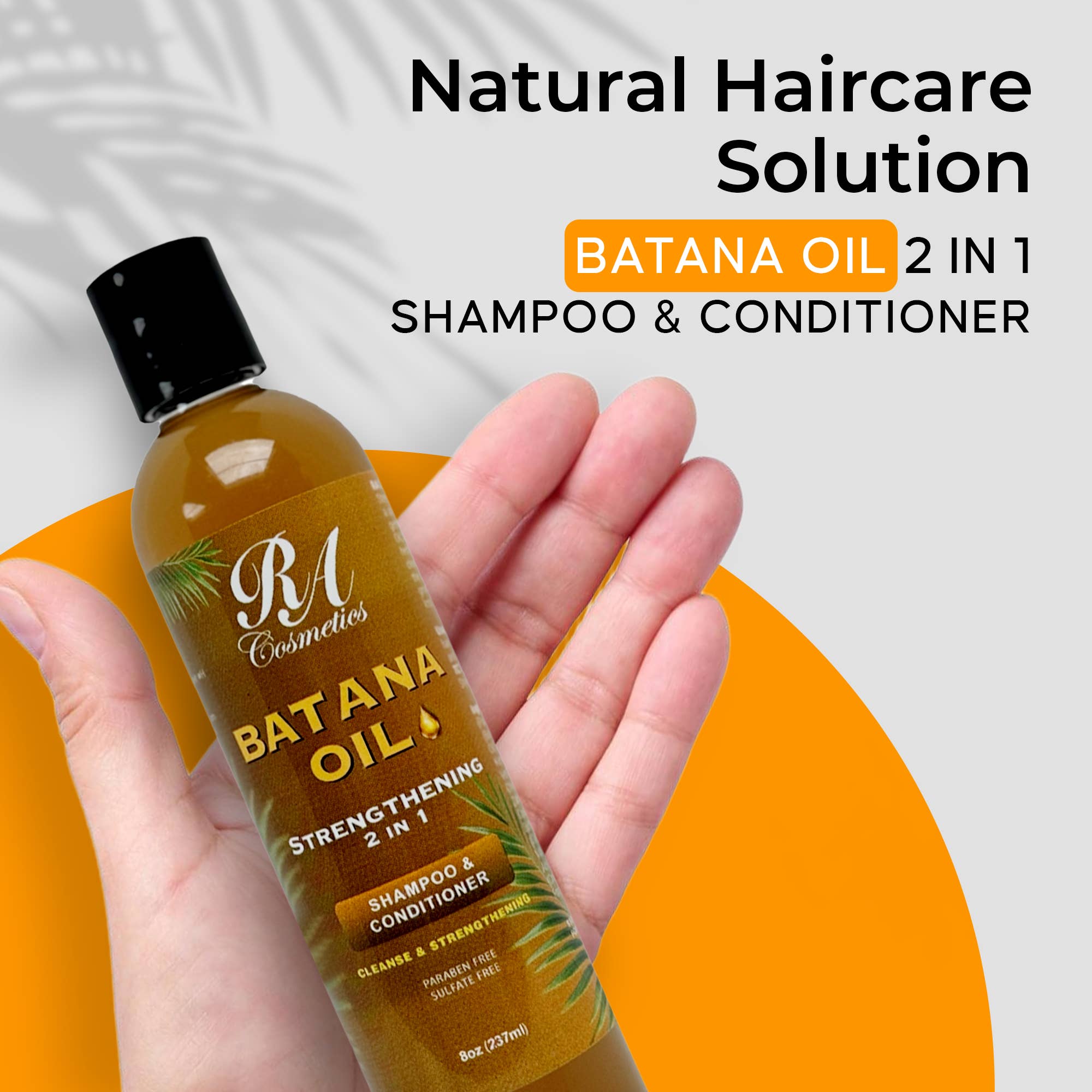 Batana Oil Strengthening 2N1 Shampoo & Conditioner, 8oz