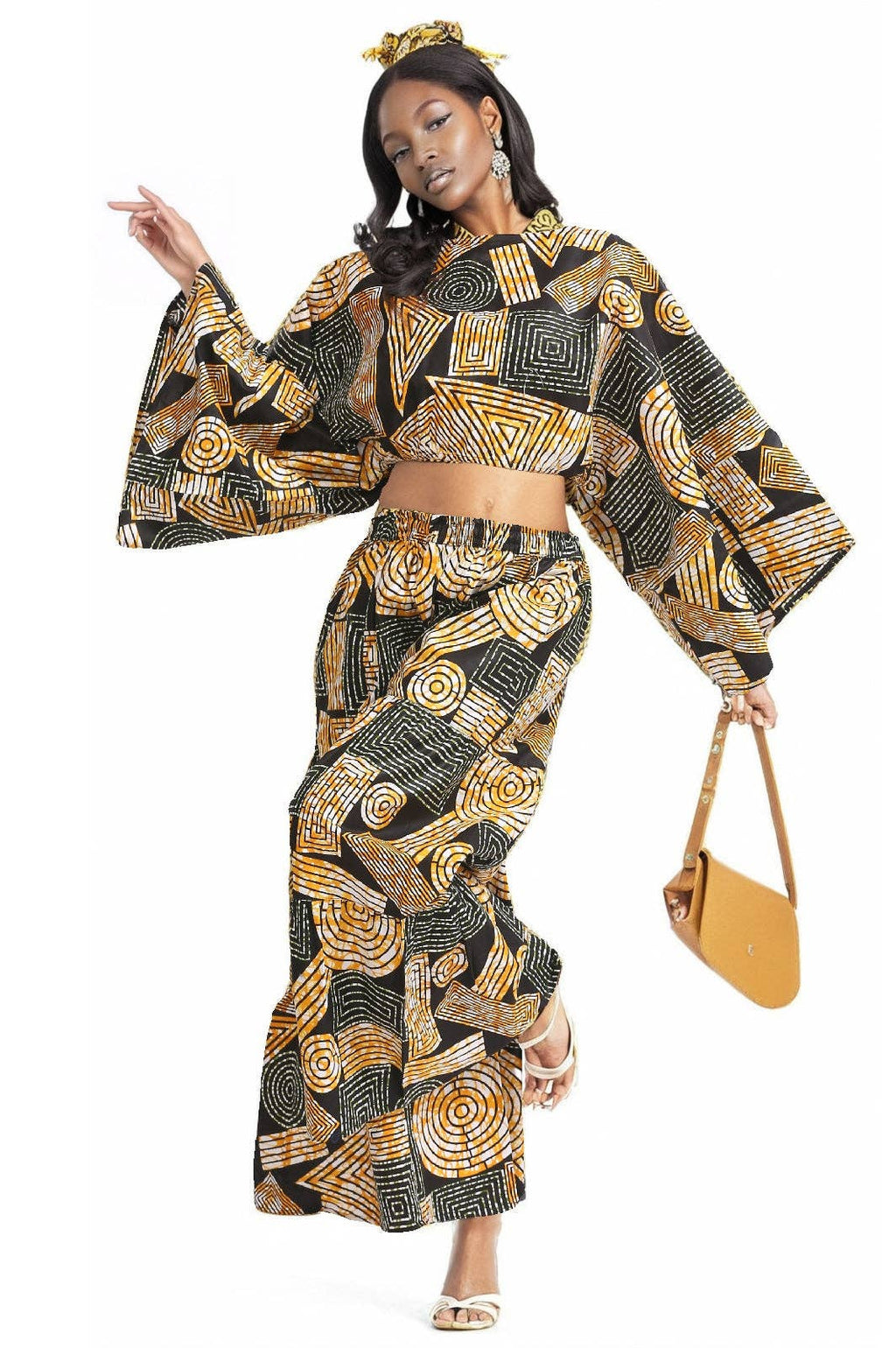 Geometric Wax Print Co-Ord Set APS-25089-271