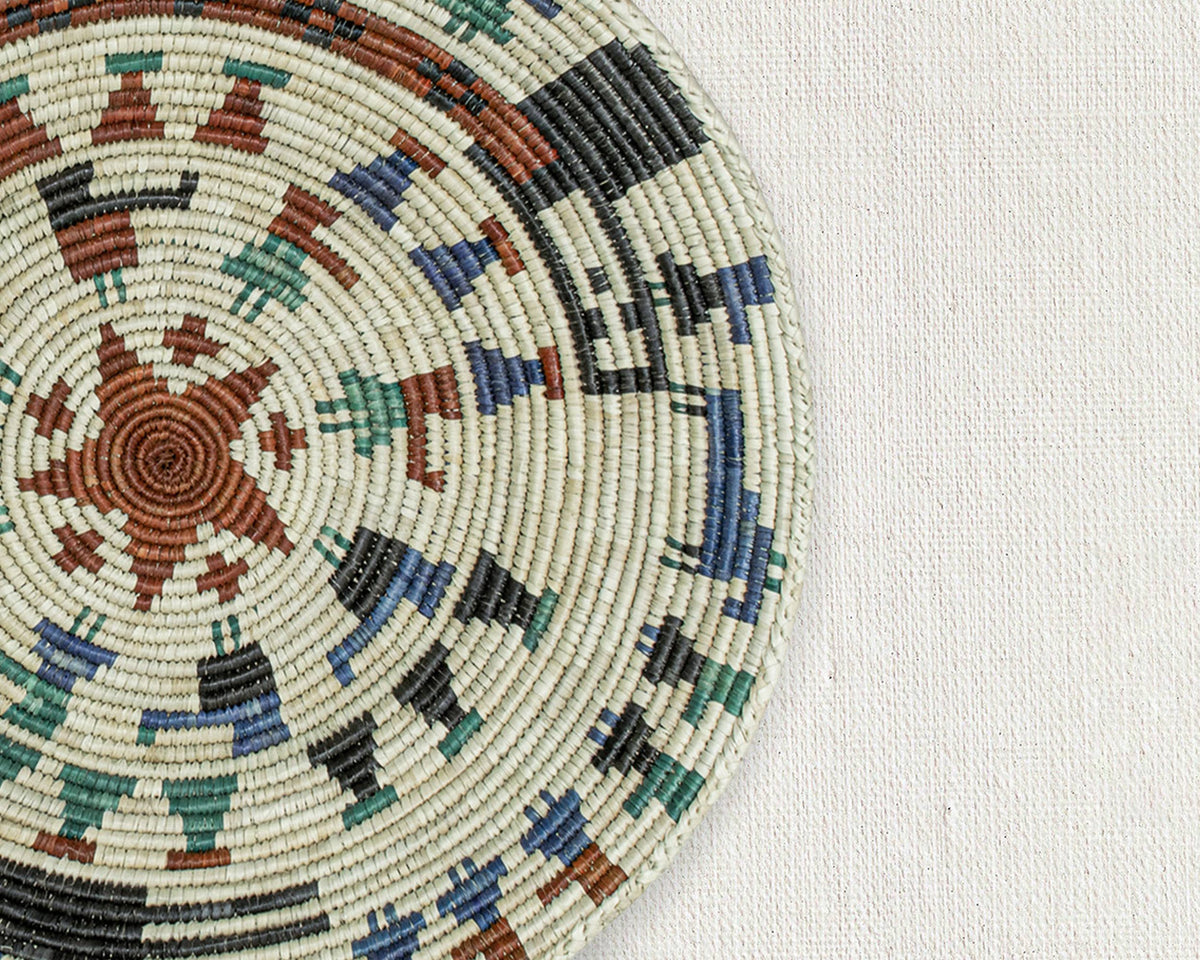 14" Handwoven Park Story Bowl for Wall Basket Decor