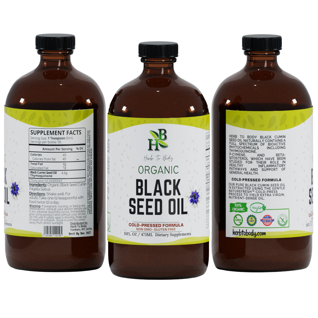 Organic Black Seed Oil (Cold-Pressed)