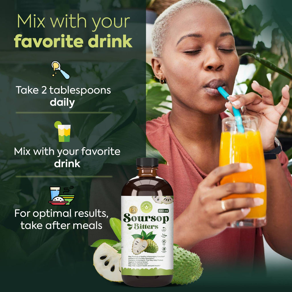 Soursop Living Bitters 480 mls