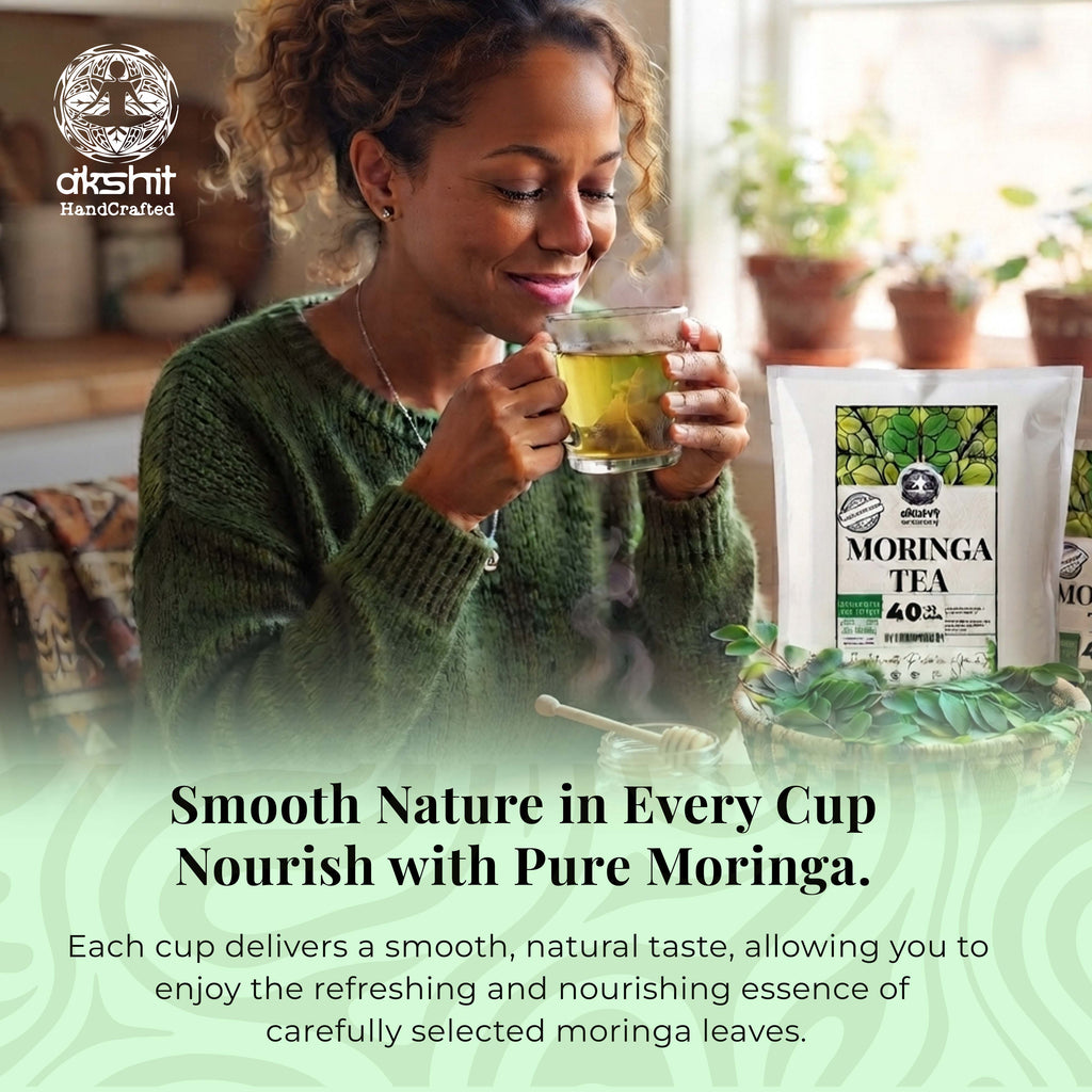 Premium Moringa 40 Tea Bags,  100% Pure Moringa Leaves
