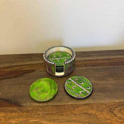 Soapstone Coasters, Set of 6