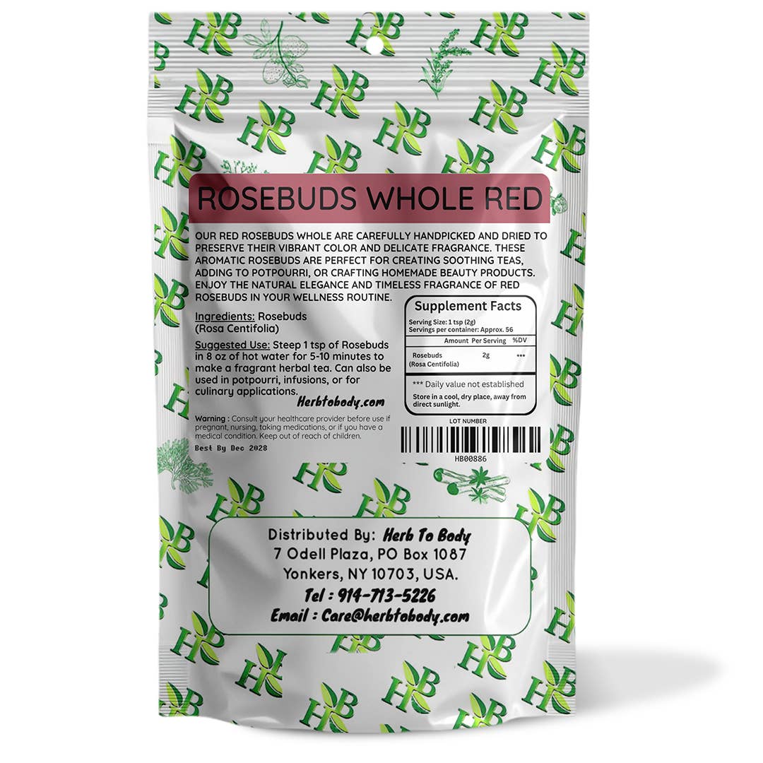 Rosebuds Whole Red - 4oz