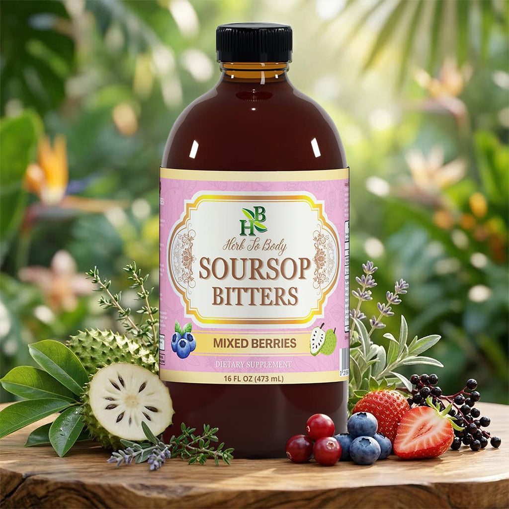 Soursop Bitters Mixed Berries 16oz | Immune & Gut Support