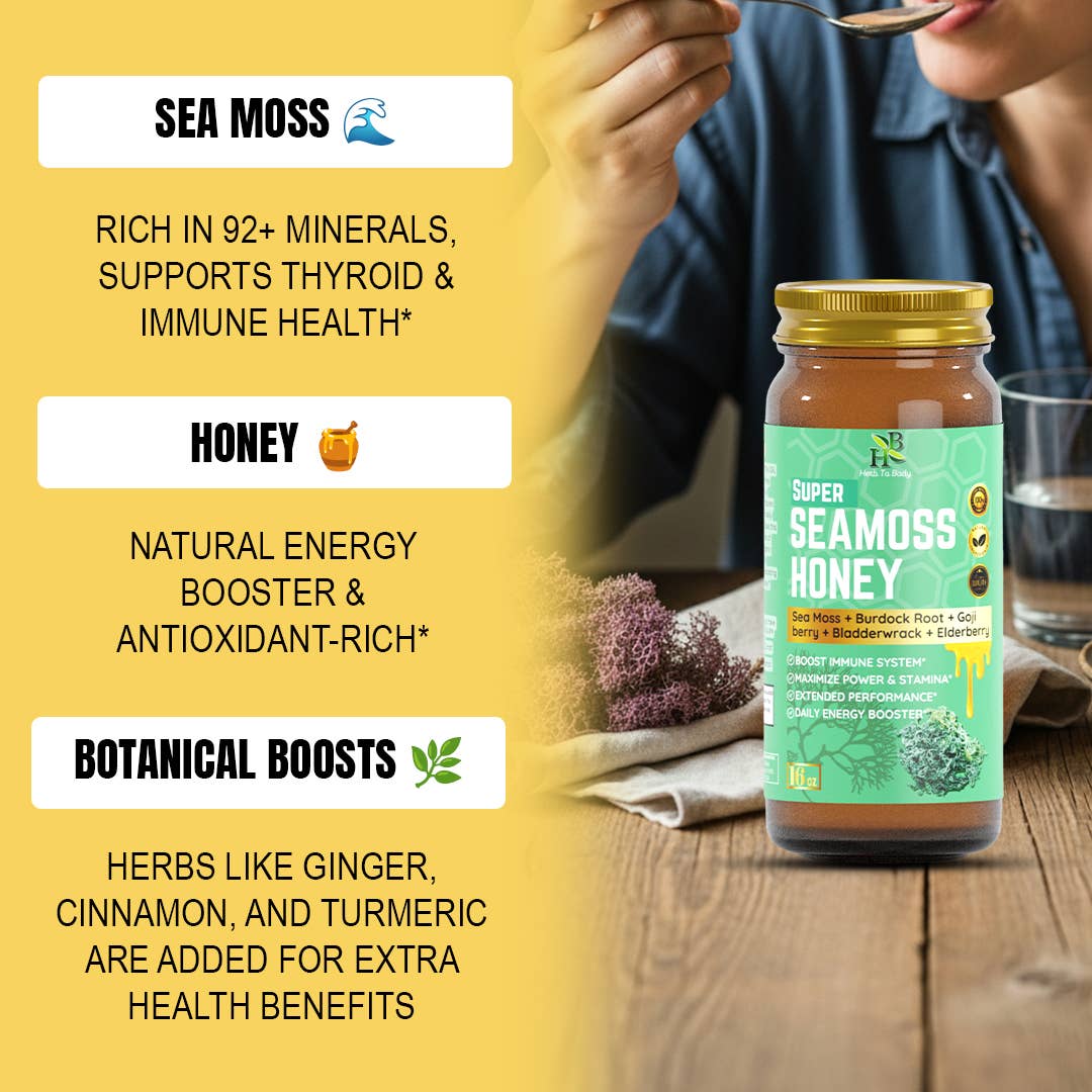 Super Sea Moss Honey 16oz