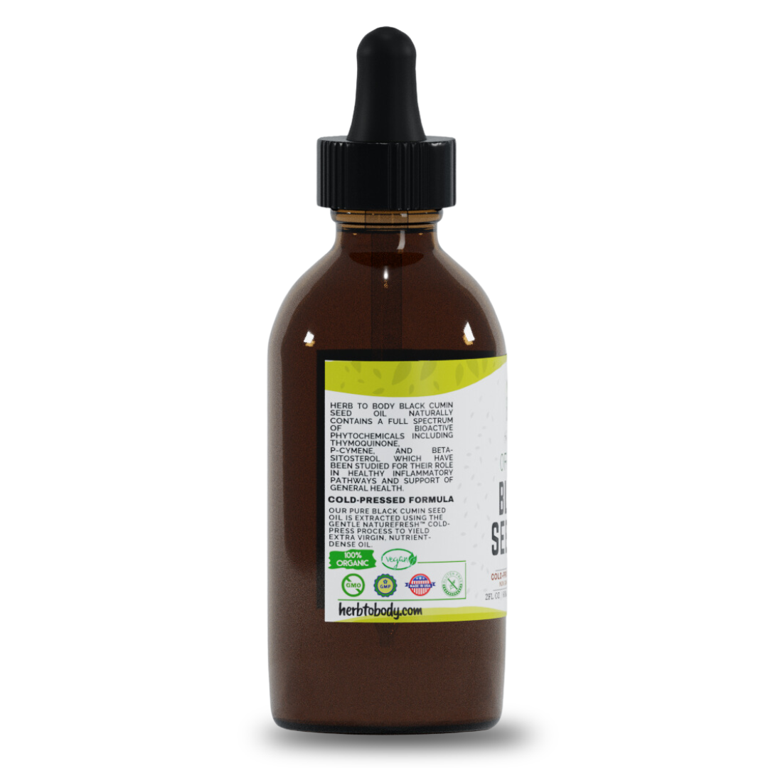 Organic Black Seed Oil (Cold-Pressed)