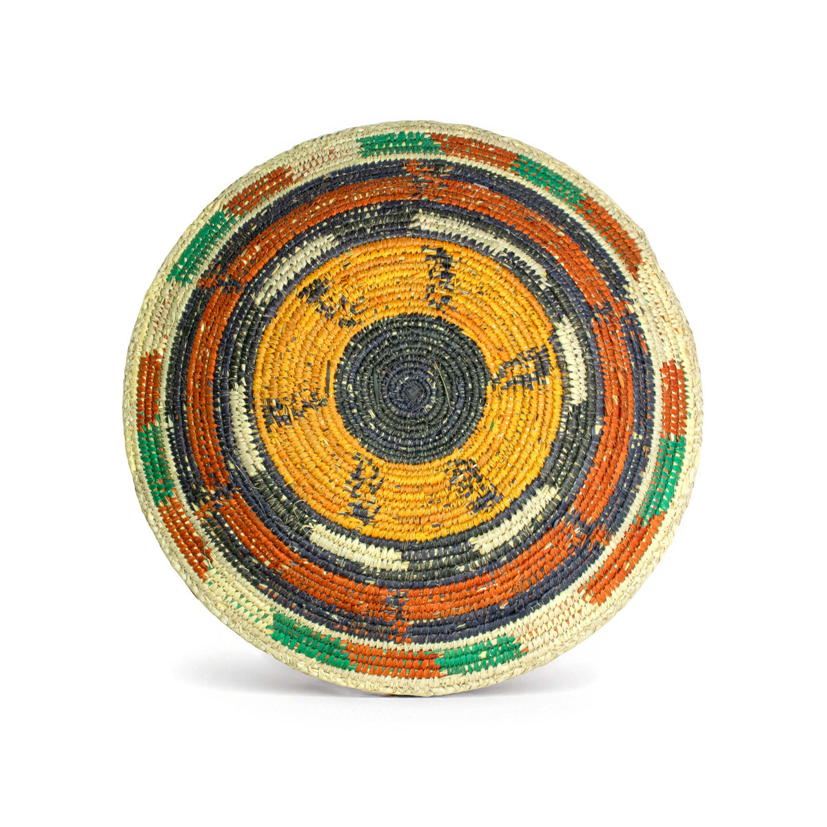 14" Handwoven Football Bowl Basket