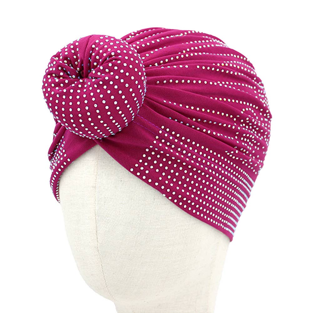 Bling Studded Turban Hair Wrap