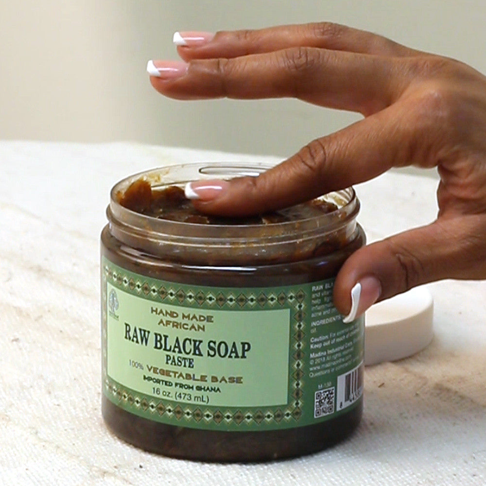 Ghanaian Raw Black Soap Paste - 16 oz.