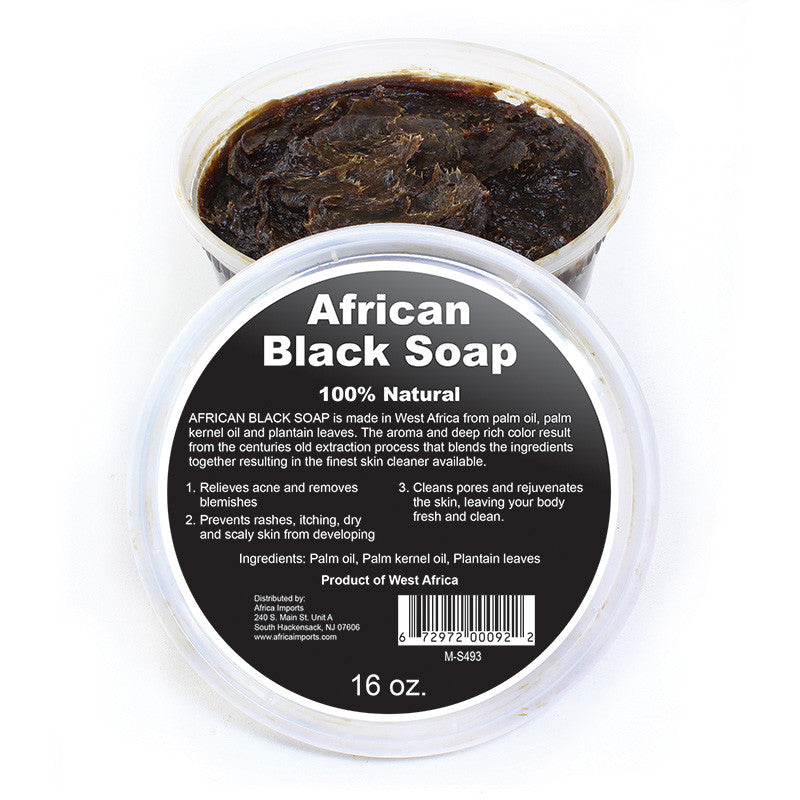 West African Black Soap Paste: 16 oz